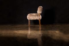  Costantini Design Modern Dining Chair in Exotic Wood and Sheepskin from Costantini Bruno Ovino - 2950337