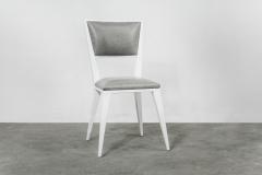  Costantini Design Modern Hand Welded Metal Frame and Leather Dining Chair Rodelio Bianco - 1905589