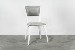  Costantini Design Modern Hand Welded Metal Frame and Leather Dining Chair Rodelio Bianco - 1905593