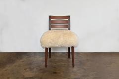  Costantini Design Modern Side Chair in Exotic Wood and Sheepskin from Costantini Renzo Ovino - 4193971