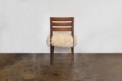  Costantini Design Modern Side Chair in Exotic Wood and Sheepskin from Costantini Renzo Ovino - 4193972
