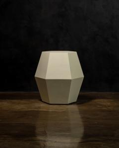  Costantini Design Modern Side Table in Cream Lacquer by Costantini Tamino Hex In Stock - 2683112