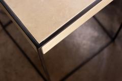  Costantini Design Modern Side Table in Metal and Parchment by Costantini Marcello - 4605410