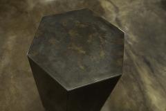  Costantini Design Modern Side Table in Patinated Steel from Costantini Ettore Hex In Stock  - 1897818