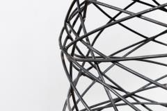  Costantini Design Modern Steel Wire and Parchment Side Table Richiamo Pergamino Table IN STOCK - 4458058