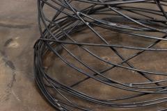  Costantini Design Modern Steel Wire and Parchment Side Table Richiamo Pergamino Table IN STOCK - 4458064