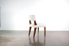  Costantini Design Modern Upholstered Dining Chair in Exotic Wood by Costantini Bruno In Stock - 3553951