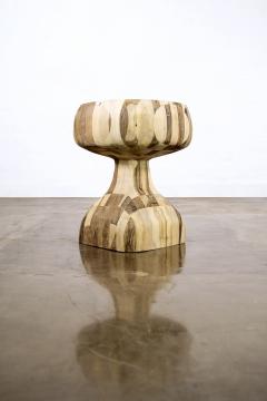  Costantini Design One of a Kind Hand Carved Solid Wood Side Table by Costantini In Stock - 2218790