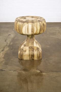  Costantini Design One of a Kind Hand Carved Solid Wood Side Table by Costantini In Stock - 2218793