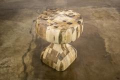  Costantini Design One of a Kind Hand Carved Solid Wood Side Table by Costantini In Stock - 2218802