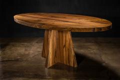  Costantini Design Oval Thick Solid Wood Pedestal Dining Table by Costantini Luca In Stock - 3531421