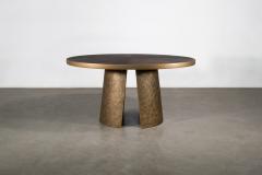  Costantini Design Patinated Bronze Table and South American Oak Top by Costantini Marco - 4490829