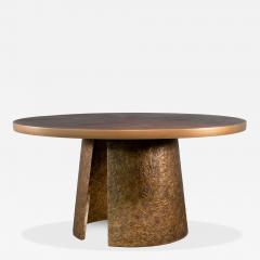  Costantini Design Patinated Bronze Table and South American Oak Top by Costantini Marco - 4491284