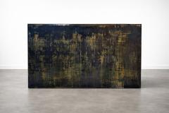  Costantini Design Patinated Metal Reception Bar with Bronze Undertones by Costantini Monolito - 4675808