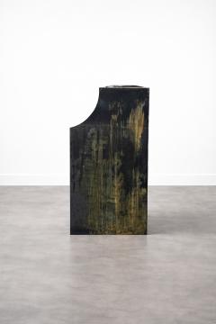  Costantini Design Patinated Metal Reception Bar with Bronze Undertones by Costantini Monolito - 4675809
