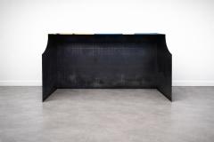  Costantini Design Patinated Metal Reception Bar with Bronze Undertones by Costantini Monolito - 4675817