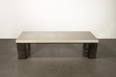  Costantini Design Rectangular Modern Metal and Parchment Coffee Table by Costantini Michelangelo - 3779661