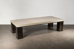  Costantini Design Rectangular Modern Metal and Parchment Coffee Table by Costantini Michelangelo - 3779662