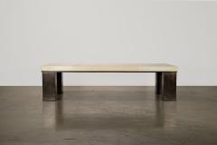  Costantini Design Rectangular Modern Metal and Parchment Coffee Table by Costantini Michelangelo - 3779664