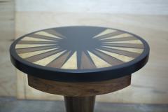  Costantini Design Round Backgammon Cocktail Table in Ebony and Bird s Eye Maple Inlay Cherchio - 2825527