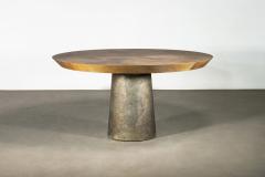  Costantini Design Round Exotic Cast Bronze Pedestal Dining Table by Costantini Benino Pergamino - 4311814
