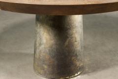  Costantini Design Round Exotic Cast Bronze Pedestal Dining Table by Costantini Benino Pergamino - 4311819