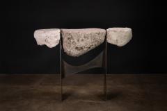  Costantini Design Sculptural Console from Volcanic Rock and Metal by Costantini Fortezza - 4600523