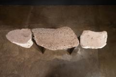  Costantini Design Sculptural Console from Volcanic Rock and Metal by Costantini Fortezza - 4600524