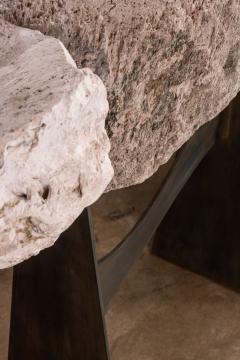  Costantini Design Sculptural Console from Volcanic Rock and Metal by Costantini Fortezza - 4600527
