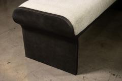  Costantini Design Sculptural Modern Oil Rubbed Bronze and Fabric Bench by Costantini Elia - 4098488