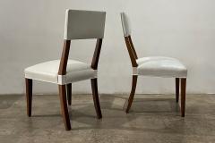  Costantini Design Set of 2 Modern White Leather Wood Chairs from Costantini Luca In Stock - 3743263