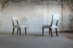  Costantini Design Set of 2 Modern White Leather Wood Chairs from Costantini Luca In Stock - 3743264