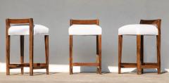  Costantini Design Set of 8 Exotic Argentine Rosewood Counter Stools from Costantini Umberto - 3298670