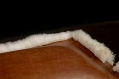  Costantini Design Sheepskin and Leather Custom Contemporary Bench by Costantini Ovino - 4600644