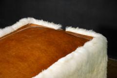  Costantini Design Sheepskin and Leather Custom Contemporary Bench by Costantini Ovino - 4600645