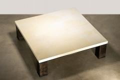  Costantini Design Square Modern Metal Parchment Coffee Table by Costantini Michelangelo - 3781622