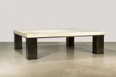  Costantini Design Square Modern Metal Parchment Coffee Table by Costantini Michelangelo - 3781624