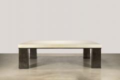  Costantini Design Square Modern Metal Parchment Coffee Table by Costantini Michelangelo - 3781625