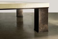  Costantini Design Square Modern Metal Parchment Coffee Table by Costantini Michelangelo - 3781626