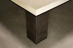  Costantini Design Square Modern Metal Parchment Coffee Table by Costantini Michelangelo - 3781627