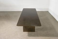  Costantini Design Twin Pedestal Table in Gun Metal Patinated Steel by Costantini Andre Fierro - 4496860