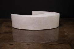 Costantini Design White Parchment Modern Sculptural Nesting Coffee Tables by Costantini Cadenza - 4690863
