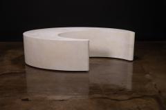  Costantini Design White Parchment Modern Sculptural Nesting Coffee Tables by Costantini Cadenza - 4690866