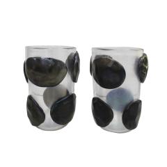  Costantini Murano Pair of Mid Century Modern Costantini Murano Glass Italian Vases - 2273370