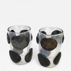  Costantini Murano Pair of Mid Century Modern Costantini Murano Glass Italian Vases - 2274152