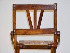  Cosulich Interiors Antiques Antique 1950s Italian Handcrafted Oak Doll Miniature Folding Chair - 724215