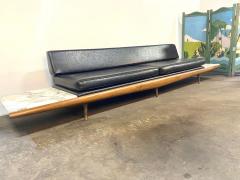  Craft Associates Adrian Pearsall Daybed in Walnut with Carrera Marble Endtables  - 4812070