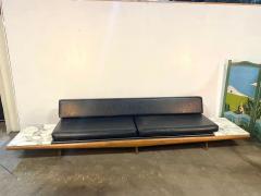  Craft Associates Adrian Pearsall Daybed in Walnut with Carrera Marble Endtables  - 4812071