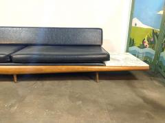  Craft Associates Adrian Pearsall Daybed in Walnut with Carrera Marble Endtables  - 4812075