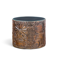 Craft Associates Adrian Pearsall for Craft Associates Mid Century 24 Brutalist Drum End Tables - 4791050